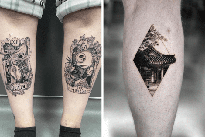 Unique Calf Tattoo Designs Ideas In 2024